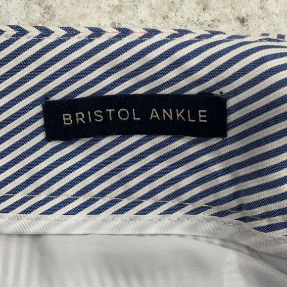 TOMMY HILFIGER white ankle pants with and white stripes size 10 - Picture 13 of 14